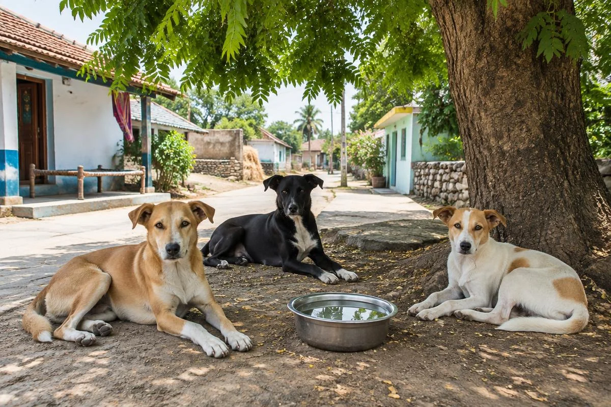 AI-generated awareness cover: Street Dogs of India: Neighbours, Not Strangers