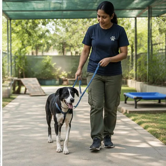 Rehabilitation with gentle support — AI-generated campaign scene in India